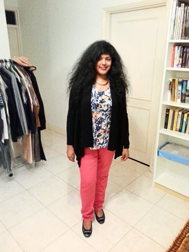 Abirami in the lovely apartment she found after a lengthy search.