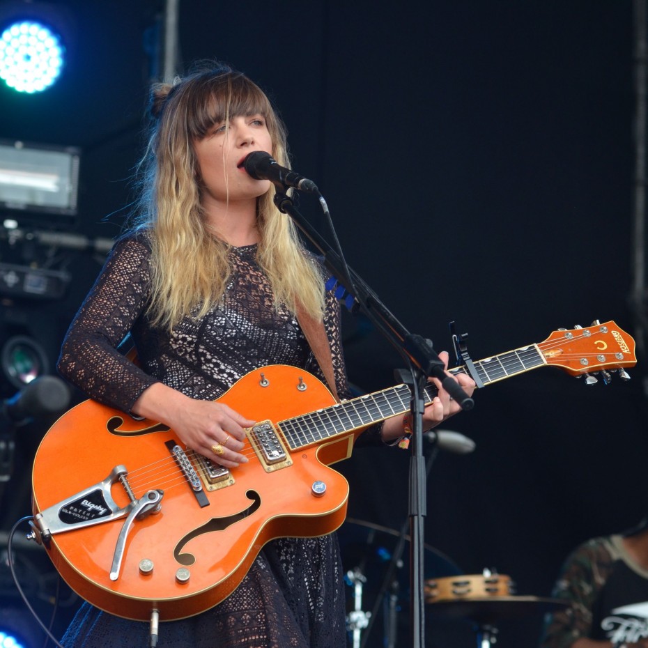 Julia Stone of Angus and Julia Stone gave Laneway goers a brief respite of mellow folk music before the massively-loud Royalbloods hit the stage like thunderbolt.