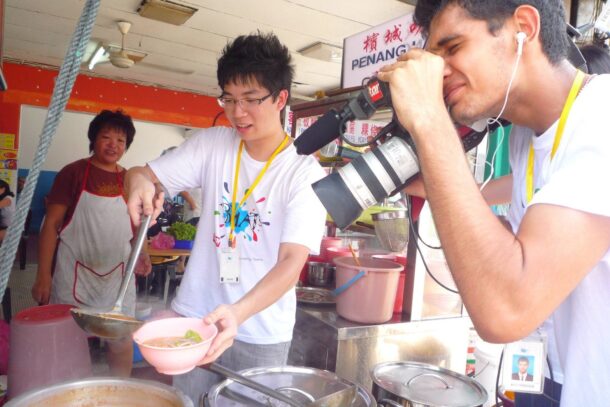 Getting snappy: Photography and videography are a huge part of the BRATs programme. At the BRTAs Penang 2011 camp, one group did a video of themselves trying their hands at making hawker food!