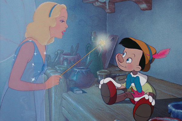 Doesn't Pinocchio look absolutely adorable here? Well in the original story, he was a horrible, insufferable monster. He even murders Jiminy Cricket!