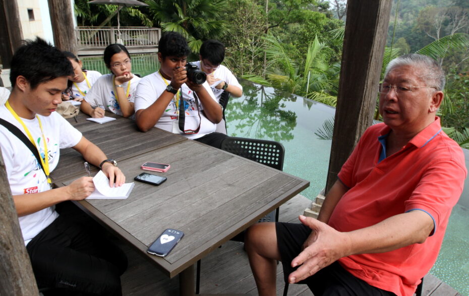You get to test your interviewing skills with some fascinating people at BRATs. Here, the BRATs Raub kids talk to Casabrina owner Felix Tee.