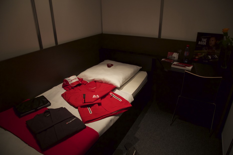 Our room, complete with a free Audi jacket which came in handy cos it rained on the first day.