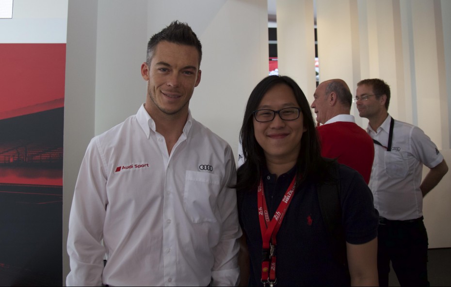 Me and current Le Mans champion Andre Lotterer.