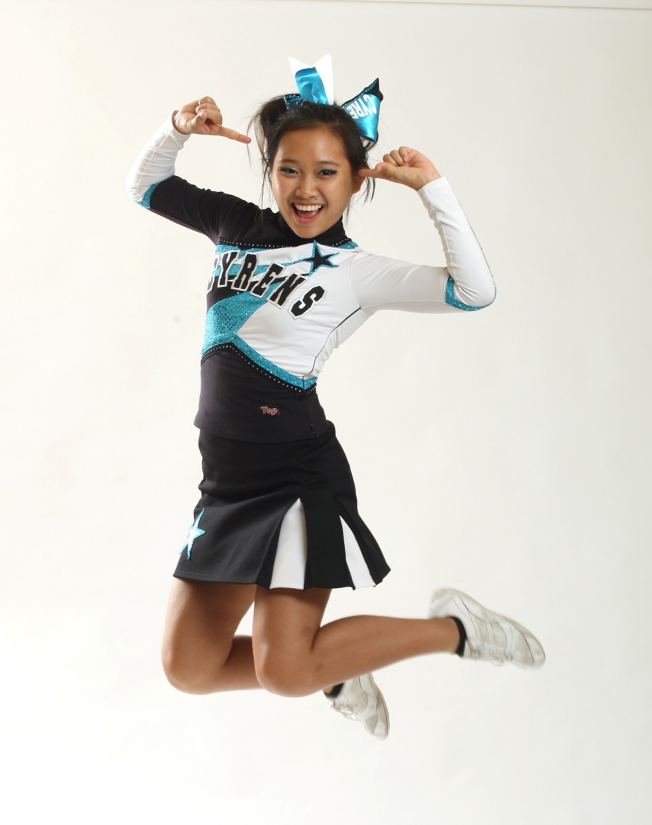 Genevieve started cheerleading as a member of the Rayvens in 2011 before eventually graduating to the All-Girls category after joining their sister team, the Cyrens.