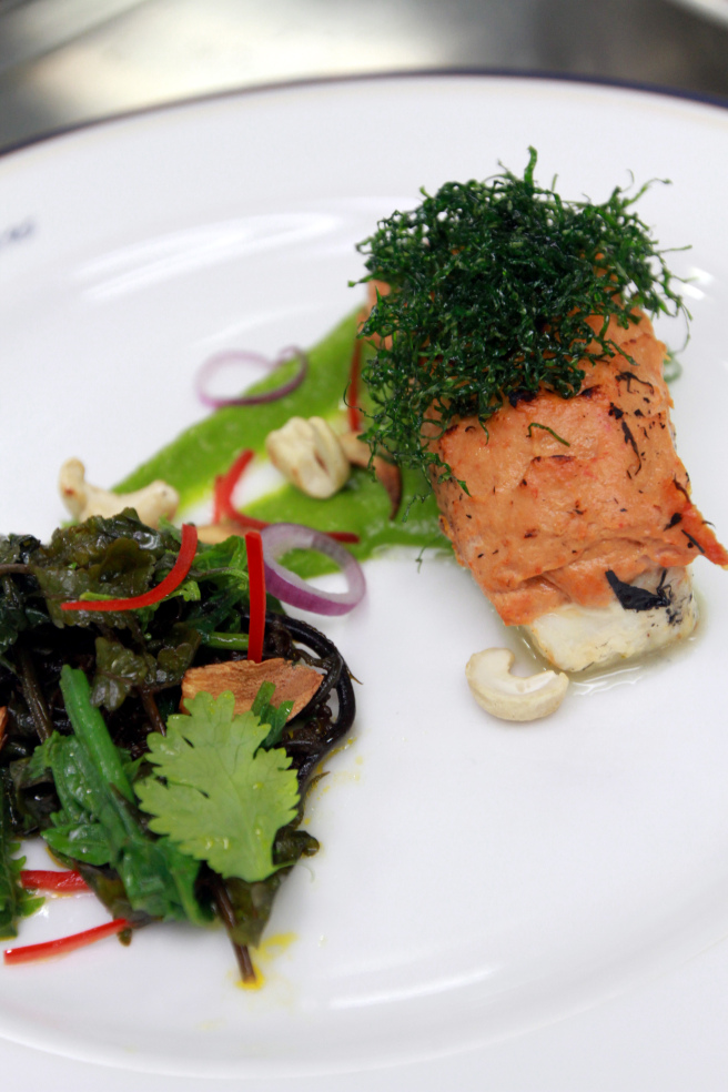 Nurils dish, baked fish with prawn otak-otak and ulam pesto was a crowd favorite.