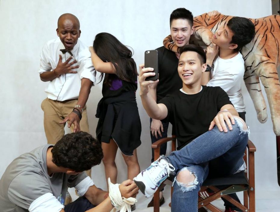 The participants were also encouraged to get creative – such as through this photoshoot – in the battle against human trafficking. — Photo: Project Liber8