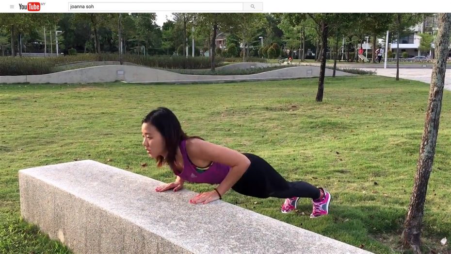 Not only is she a qualified trainer, she is also the leading female fitness YouTuber based in Asia.