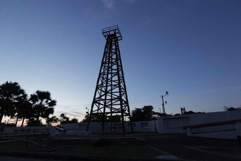 The Grand Old Lady is Malaysia's first oil rig. Today, it no longer works - just like many of the young people in Miri since oil prices crashed in 2014.