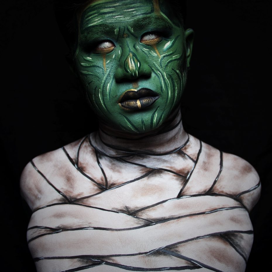 His work tends to be dark and creepy, inspired by his favourite characters in horror films.