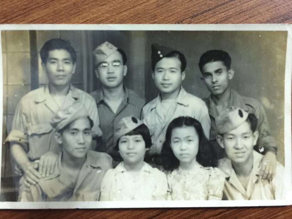 Lim (bottom right) was 17 when he was captured by the Japanese. Today, his dementia means most of his memories are gone, but his photos and wartime diary, thankfully, remain.