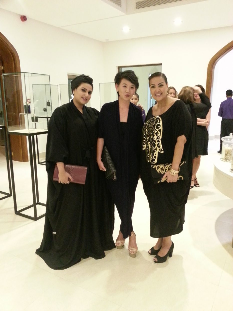 Throughout her career, Debrina (middle) has not only been lucky enough to meet fashion personalities, but has had the chance to work with local Arab women who are standing up against prevailing stereotypes in Middle Eastern countries. — Handout