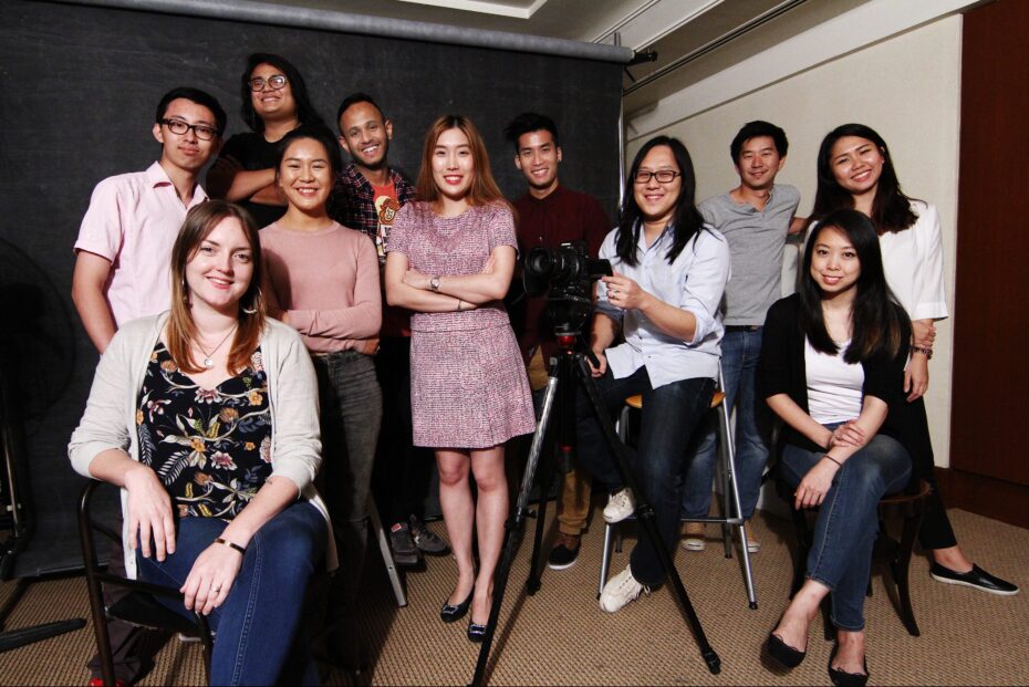 The R.AGE team of 2017: (From left) Claire Anthony (seated), Julien Chen, Hafriz Iqbal, Clarissa Say, Shanjeev Reddy, Natasha Venner-Pack, Hansel Khoo, Ian Yee, Elroi Yee, Lim May Lee (seated),<br>Samantha Chow and Chen Yih Wen (not in picture). — RAYMOND OOI/ The Star